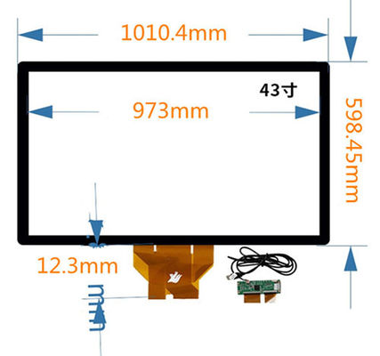 43PCAP màn hình cảm ứng 6H màn hình cảm ứng công nghiệp