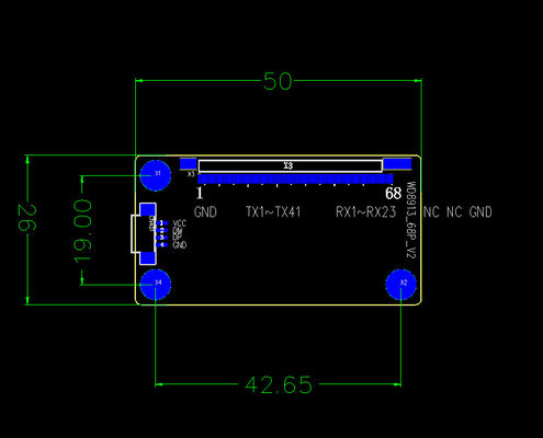 ILITEK2511 Máy điều khiển màn hình cảm ứng với giao diện IIC