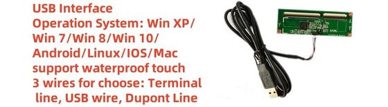 43 inch 10 điểm màn hình cảm ứng dung lượng màn hình hiển thị giao diện USB G + G cấu trúc