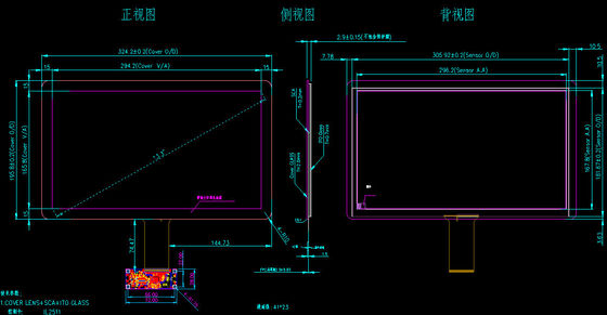 13.3 Inch Capacitive màn hình cảm ứng màu đen với độ nhạy cao cho nhà thông minh