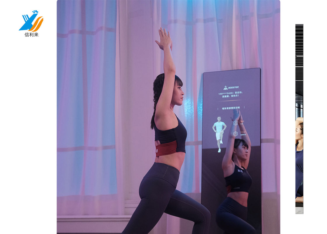 Màn hình MultiTouch có thể tùy biến Kính thông minh chống nước chống dầu cho Câu lạc bộ thể dục Smart Home Phòng tắm LCD màn hình cảm ứng LED