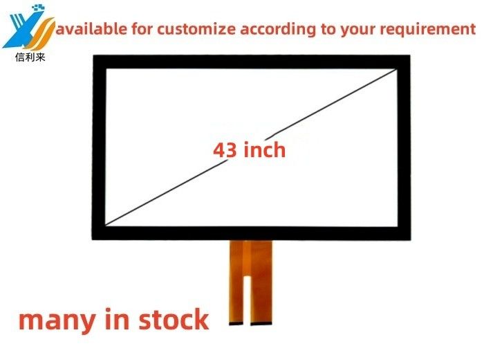 43 inch đa cảm ứng chiếu công suất (PCAP) GG GFF màn hình cảm ứng bảng điều khiển chống nước chống dầu bút cầm tay cảm ứng màn hình LCD màn hình dẫn màn hình chống tia cực tím tùy chỉnh cho các trò chơi giáo dục y tế công nghiệp