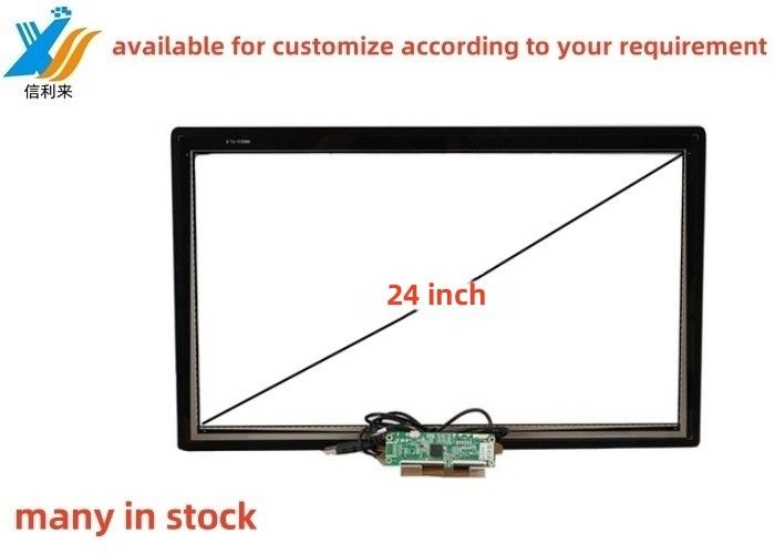 24 inch đa cảm ứng chiếu USB dung lượng (PCAP) GG GFF màn hình cảm ứng bảng điều khiển tùy chỉnh AR AG AF chống nước chống dầu găng tay bút cảm ứng màn hình LCD dẫn màn hình cho giáo dục Ăn uống Đặt hàng nhà thông minh