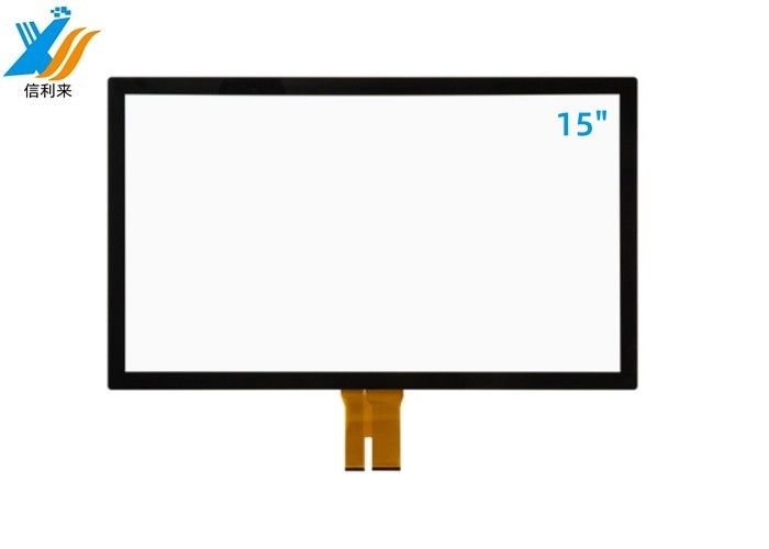 15 inch G + G đa màn hình cảm ứng bảng điều khiển với công nghệ dung lượng tùy chỉnh chống nước chống dầu cho máy ATM giáo dục nhà thông minh